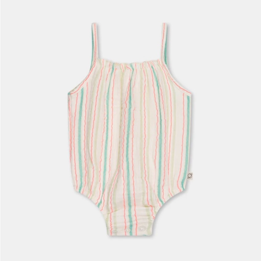 My Little Cozmo Muslin Stripe Baby Romper size 18m